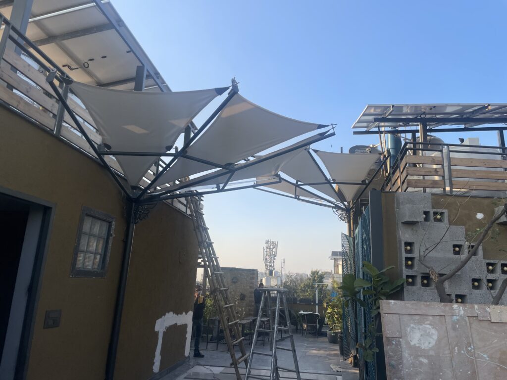 Home tensile membrane structure